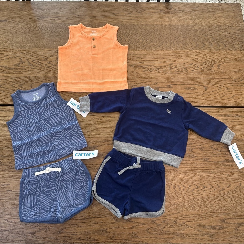 Carters Baby Boy 6 Months Clothing Lot NWT